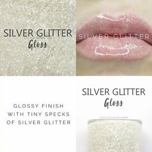 Lipsense by SeneGence Silver Glitter Gloss full sized tube new never opened